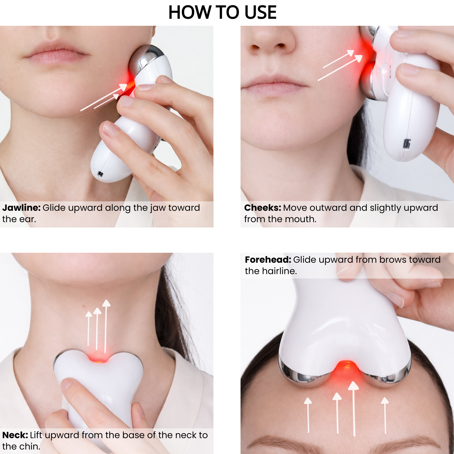 Red Light Therapy Microcurrent Facial Massager