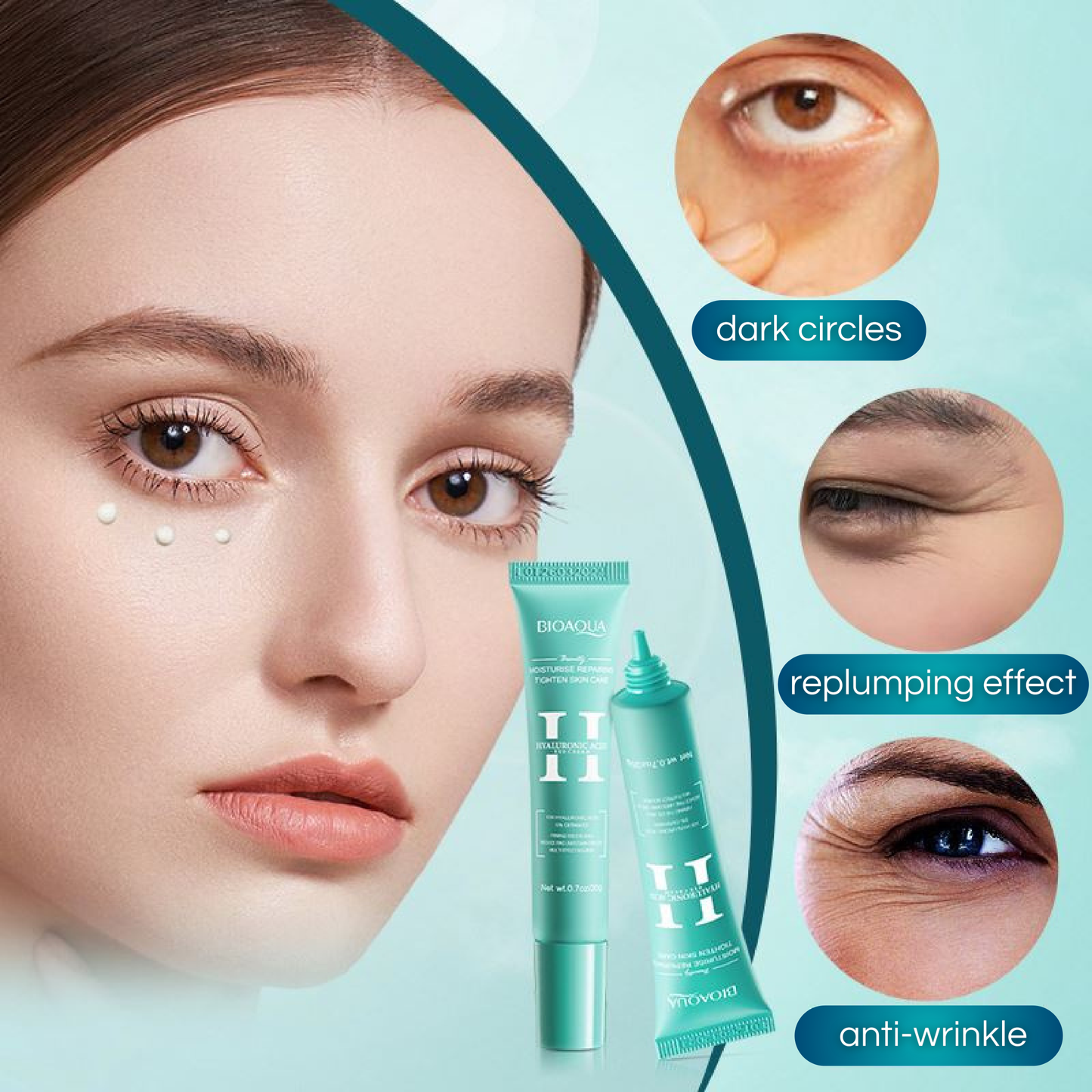 BIOAQUA - Hyaluronic Acid Eye Cream & Face Cream Bundle