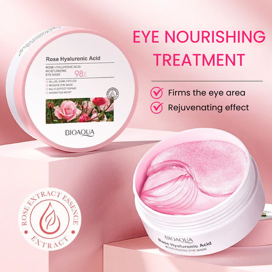 BIOAQUA - 60pcs Rose Hyaluronic Acid Eye Patches