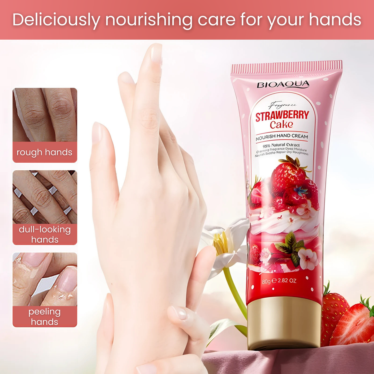 BIOAQUA - Strawberry Cake Hand Cream