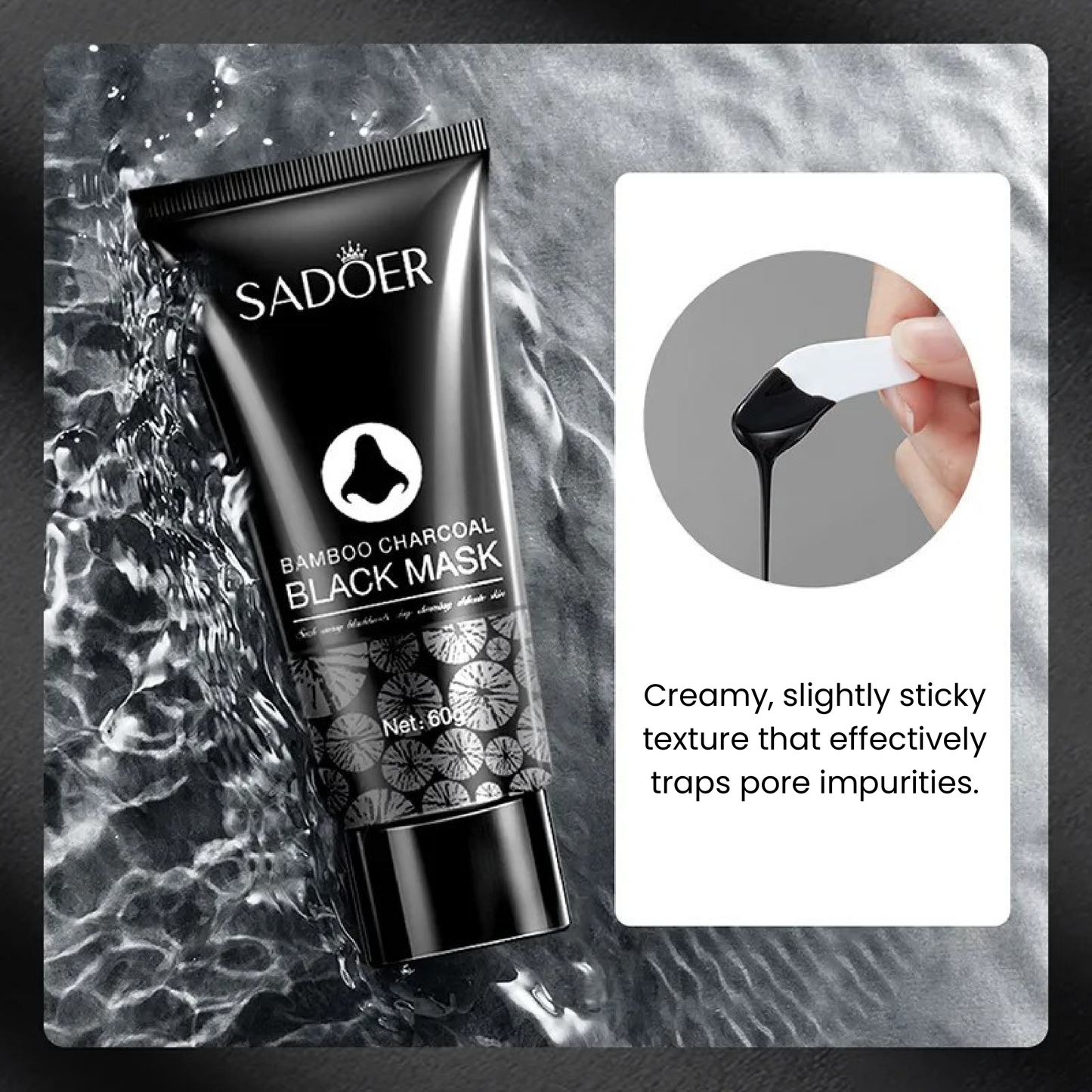 SADOER - Charcoal Blackhead Removal Nose Peeling Gel
