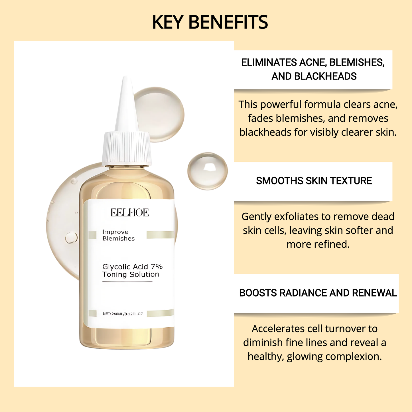 EELHOE - Glycolic Acid 7% Toning Serum