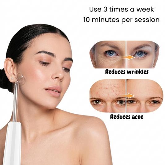 Facial and Scalp High-Frequency Therapy Wand