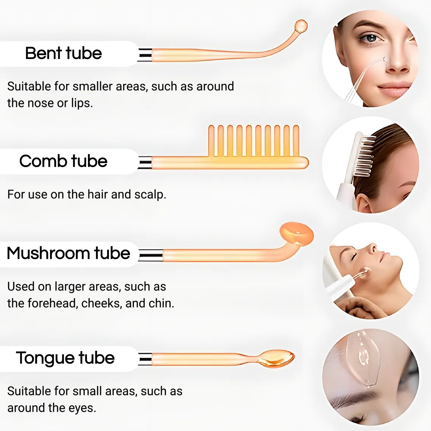 Facial and Scalp High-Frequency Therapy Wand