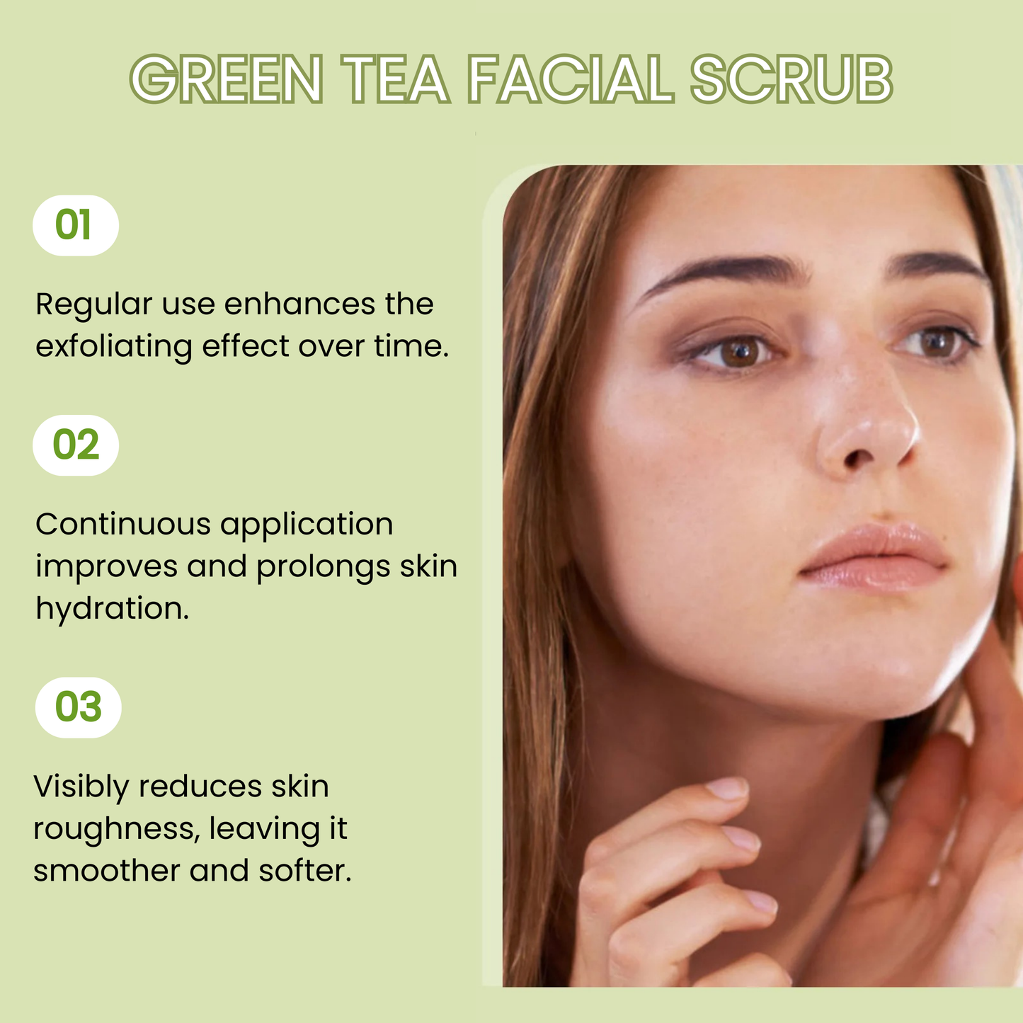 HOYGI - Green Tea Facial Scrub