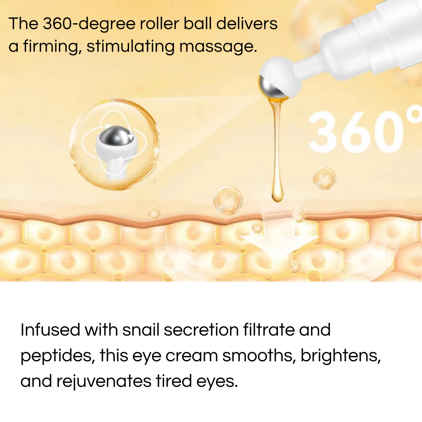 HOYGI - Snail Essence Eye Cream Roller