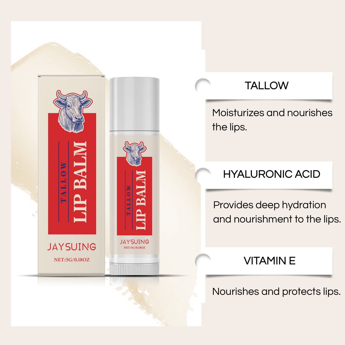 JAYSUING - Tallow Lip Therapy Balm