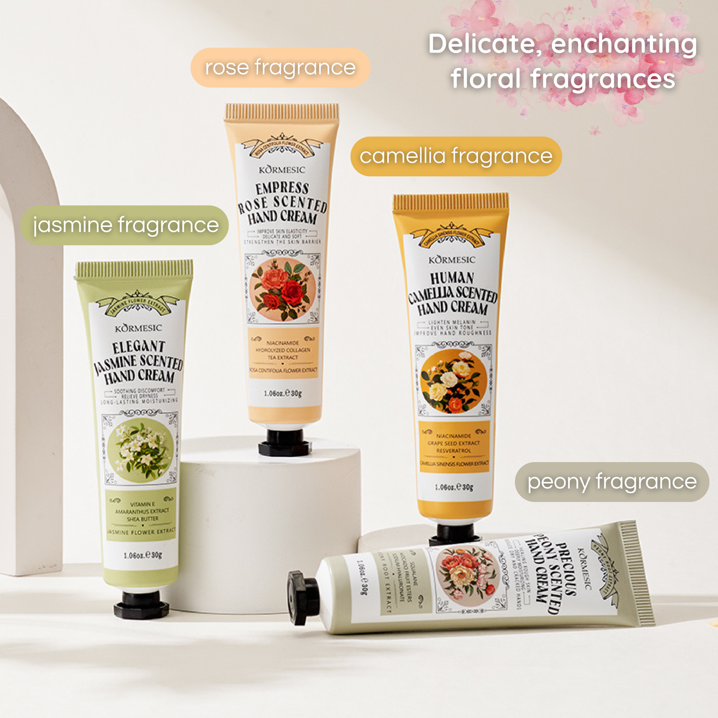 KORMESIC - Floral Hand Cream Set