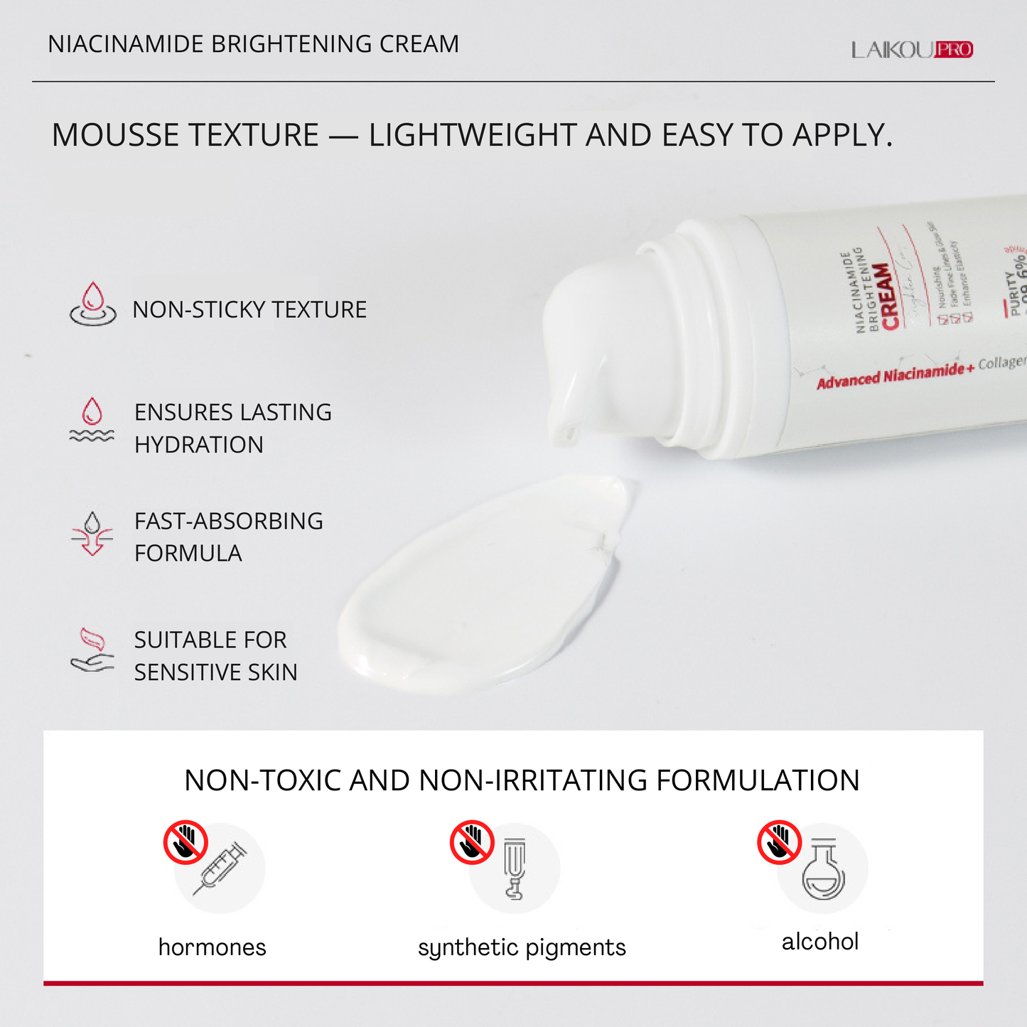 LAIKOU Pro - Brightening Niacinamide & Collagen Cream