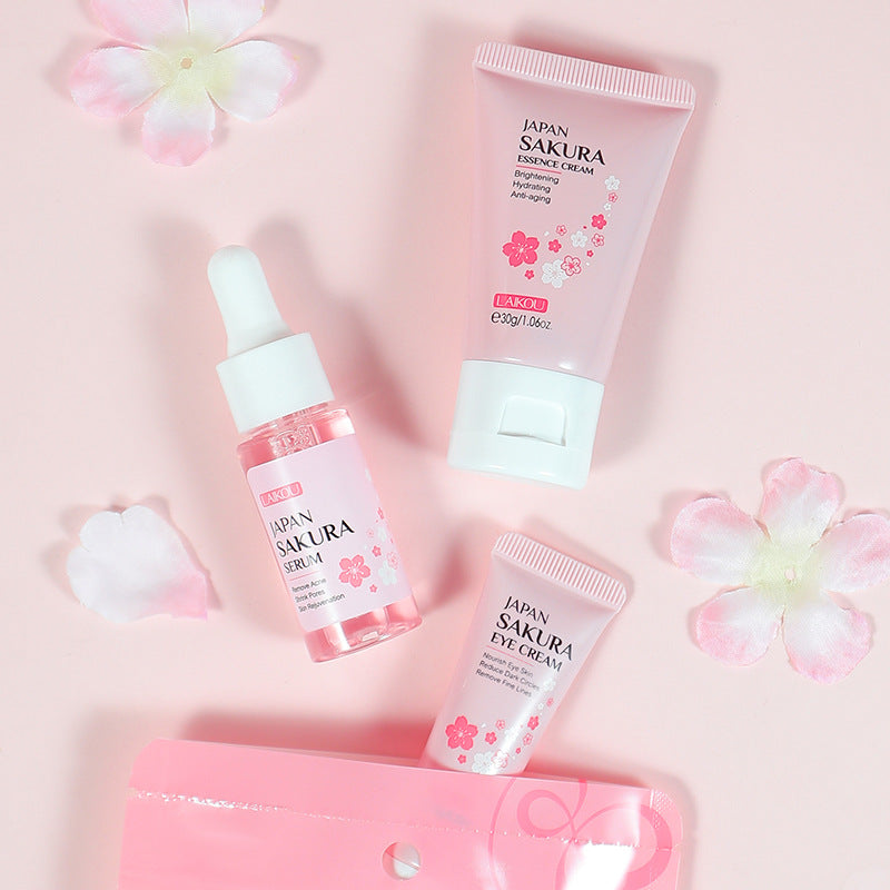 LAIKOU - Japan Sakura Cream Duo & Serum 3pcs Set