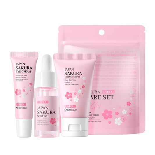 LAIKOU - Japan Sakura Cream Duo & Serum 3pcs Set