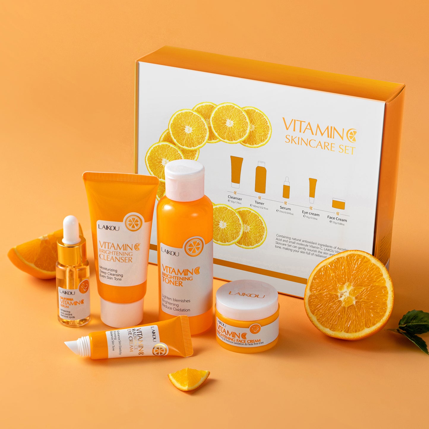 LAIKOU - Vitamin C Brightening 5pcs Set