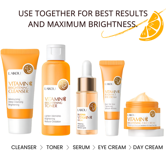 LAIKOU - Vitamin C Brightening 5pcs Set