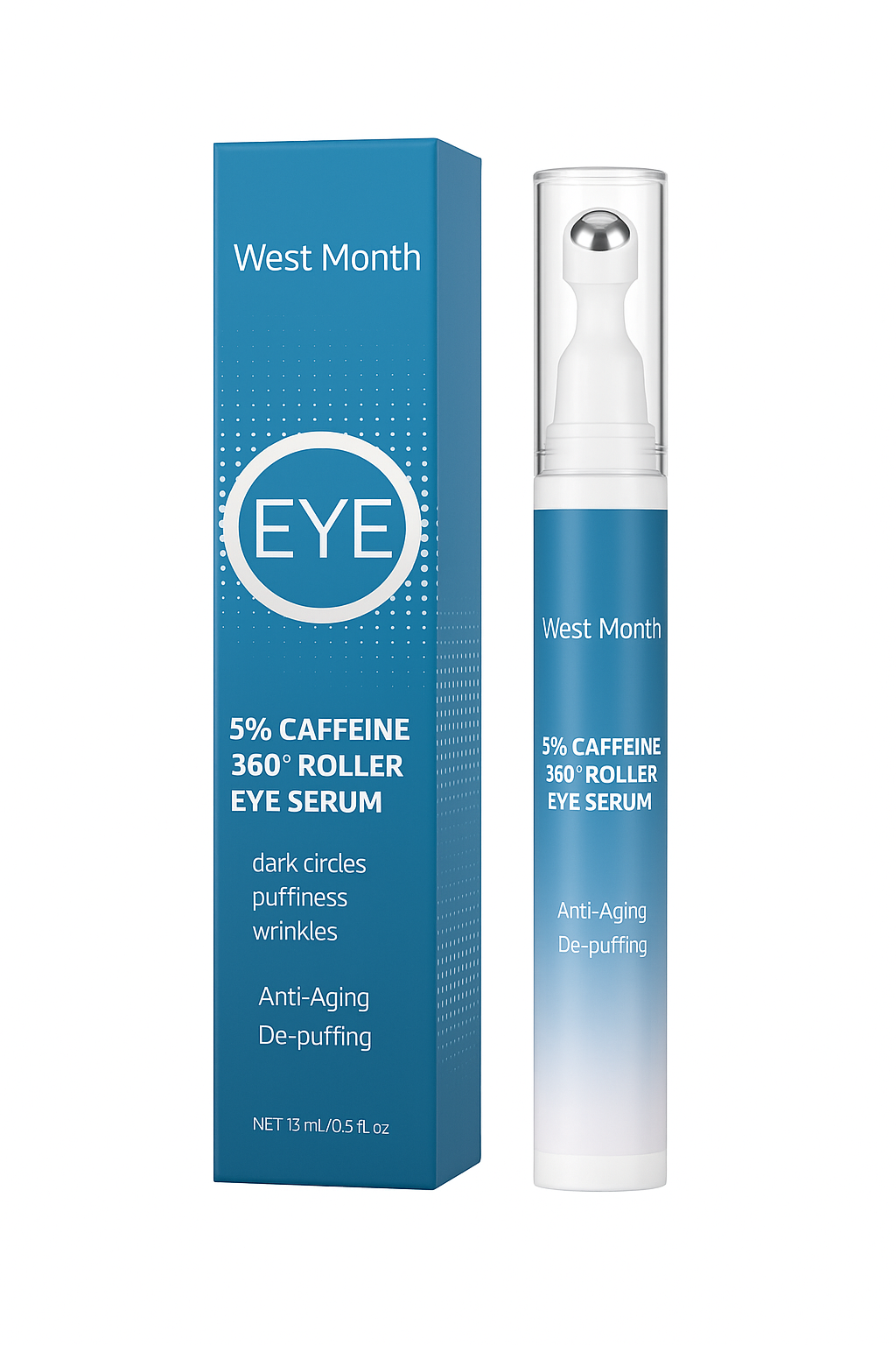 WEST MONTH - 5% Caffeine Roll On Eye Serum