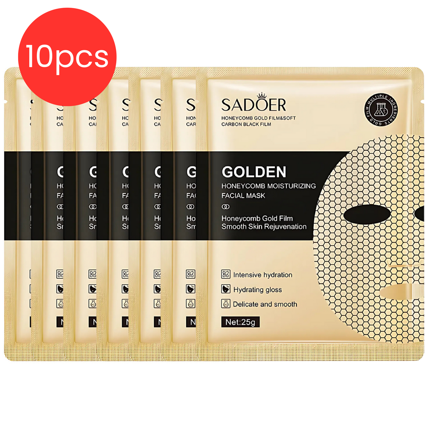 SADOER - Honeycomb Intense Absorption Mask 5/10pcs
