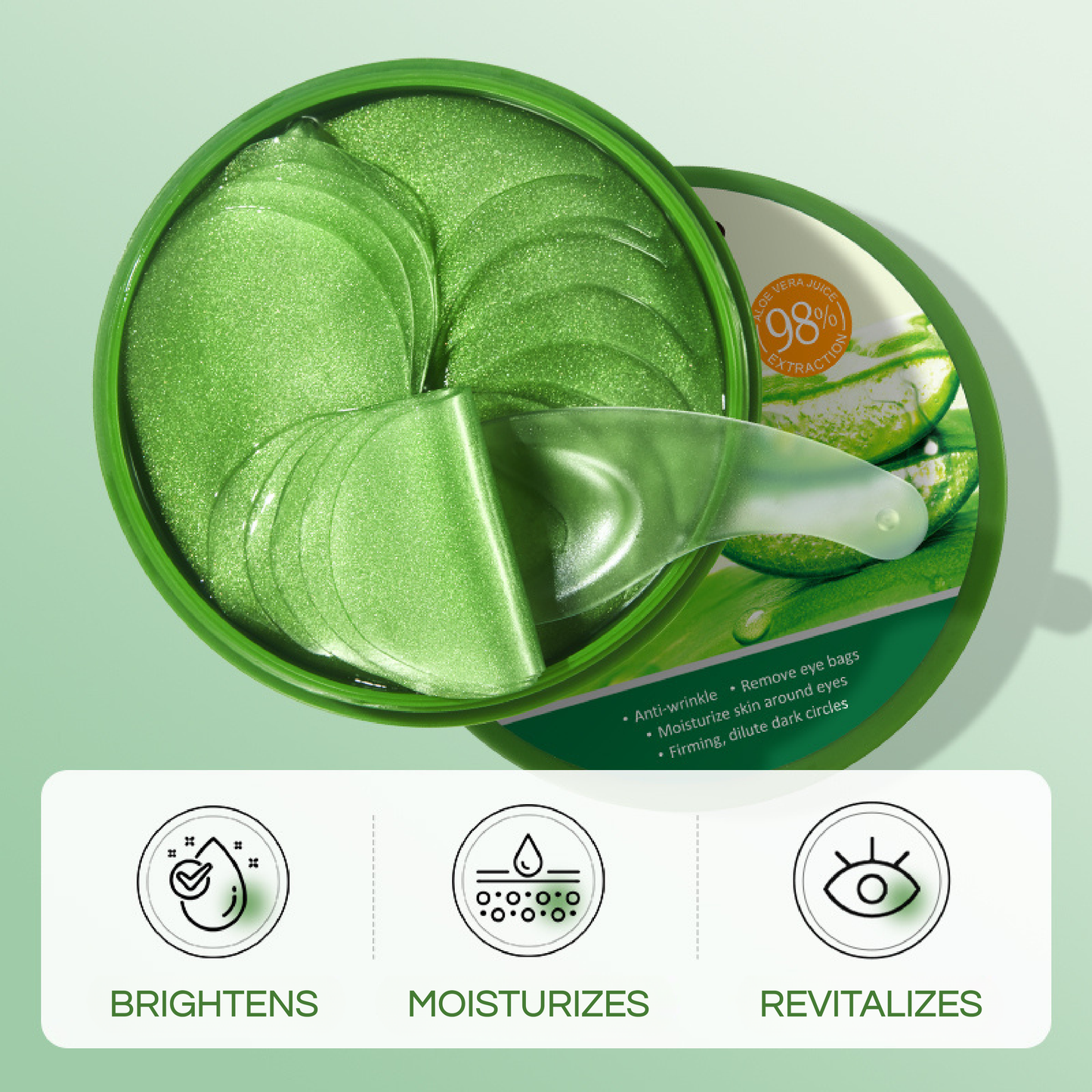 SADOER - 60pcs Aloe Vera Eye Patches