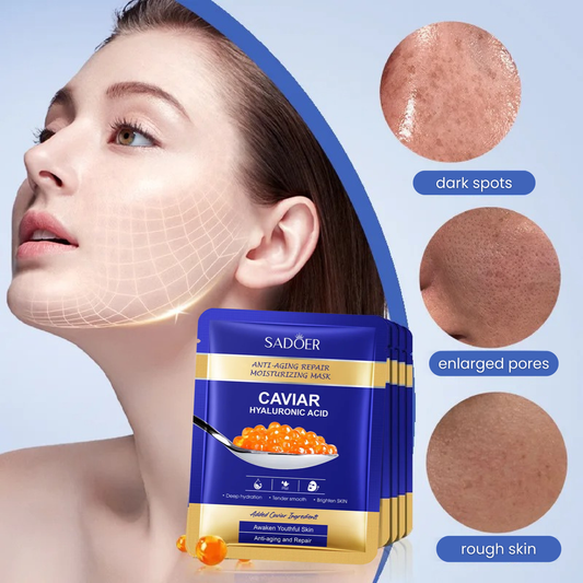 SADOER - Caviar & Hyaluronic Acid Mask 5/10pcs