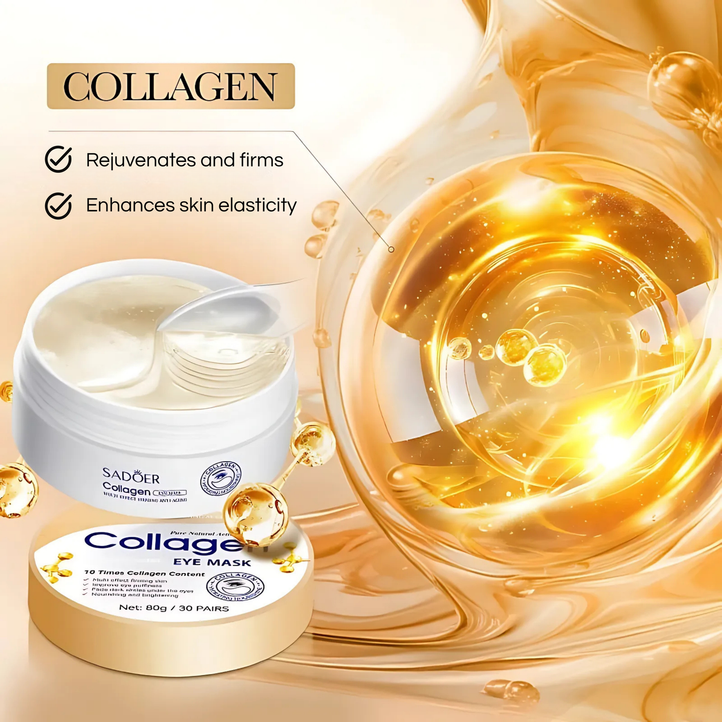 SADOER - 30pcs Collagen Eye Patches