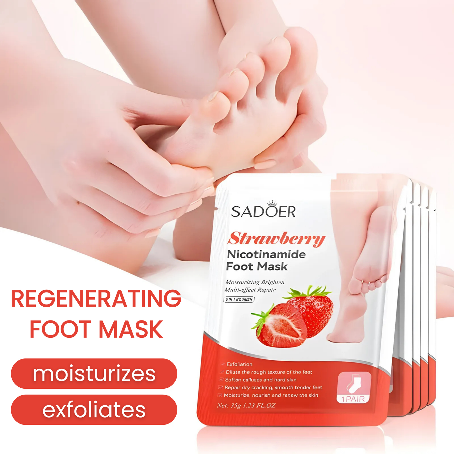 SADOER - Fruit Foot Mask 6pcs Set