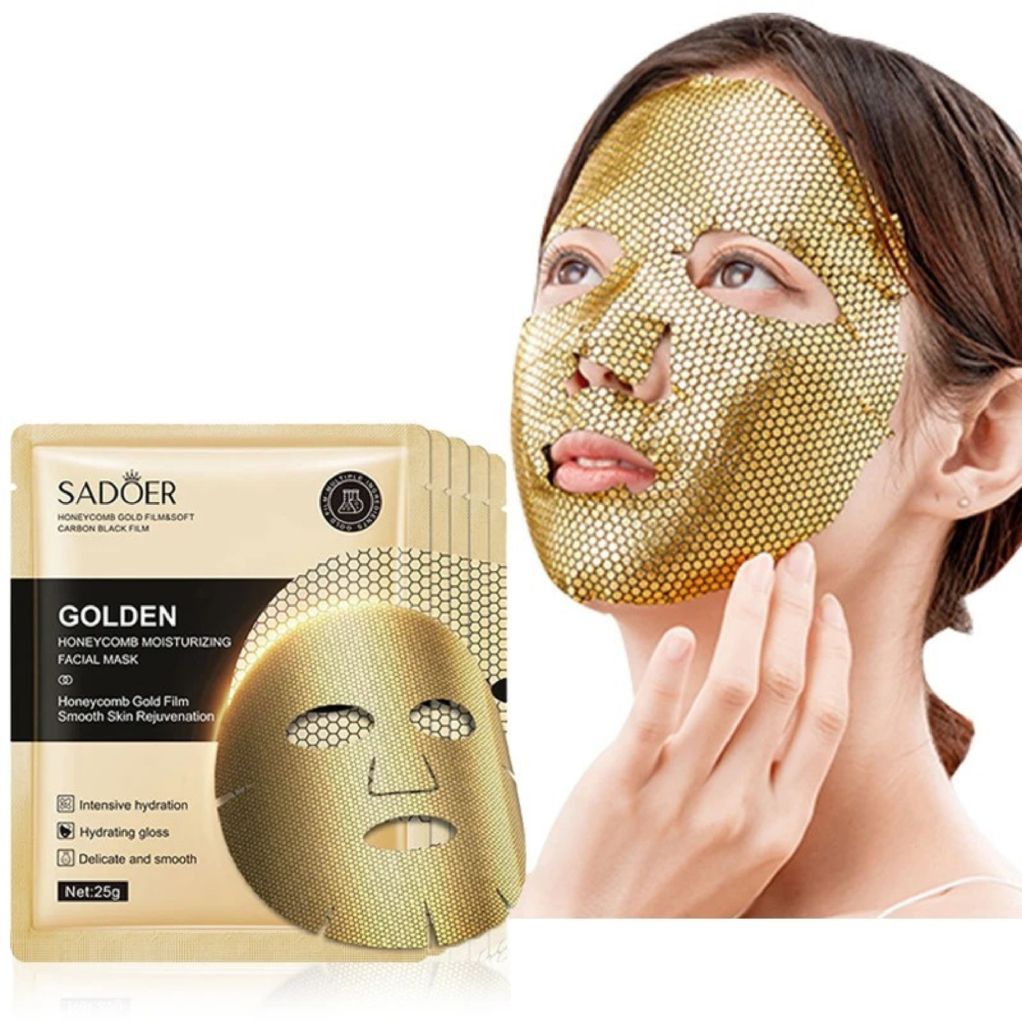 SADOER - Honeycomb Intense Absorption Mask 5/10pcs