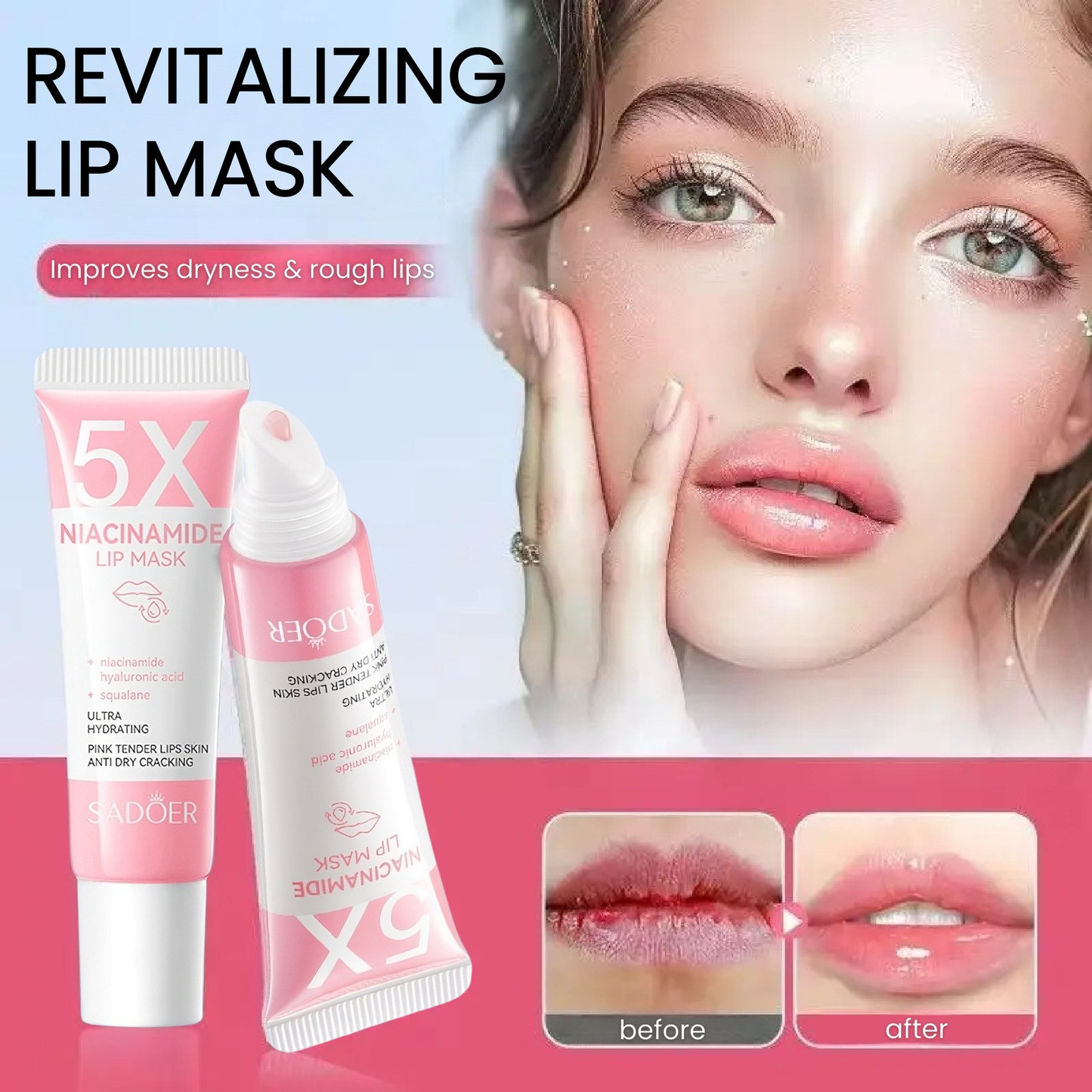 SADOER - Niacinamide Rejuvenating Lip Mask