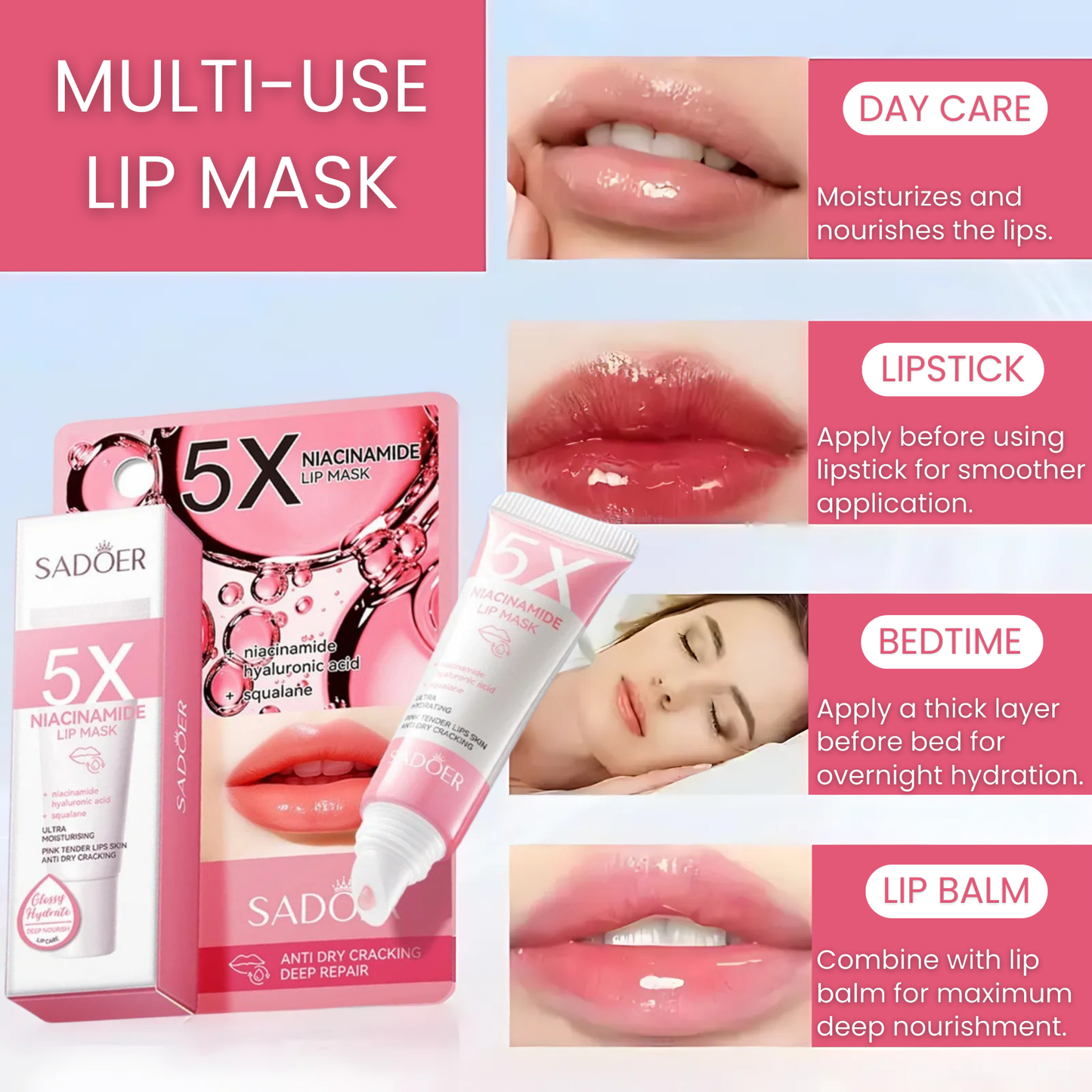 SADOER - Niacinamide Rejuvenating Lip Mask