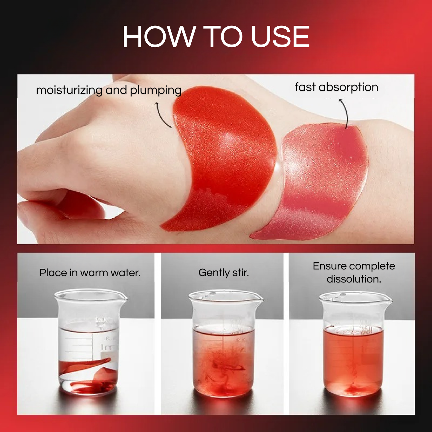 SADOER - 60pcs Pomegranate Eye Masks