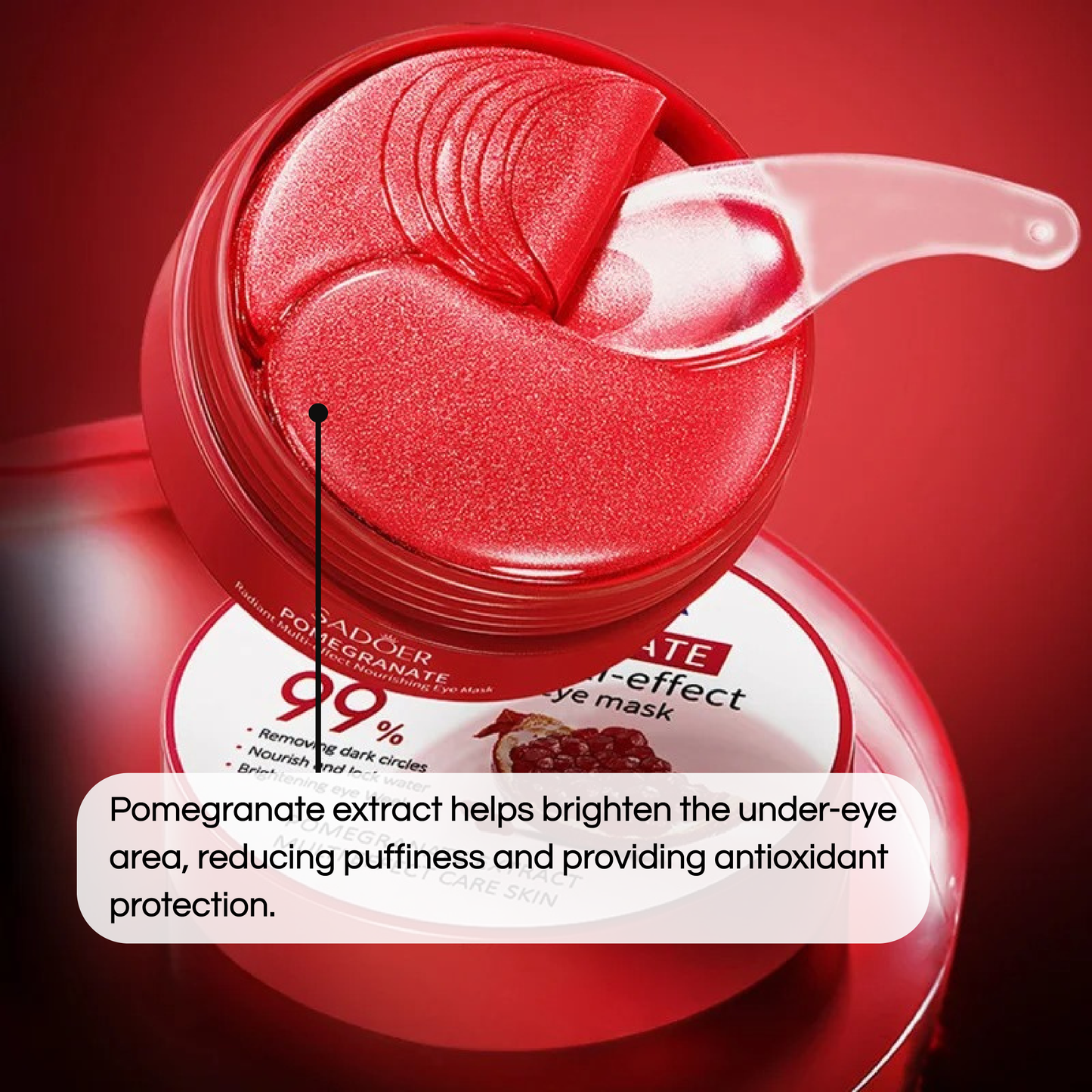 SADOER - 60pcs Pomegranate Eye Masks
