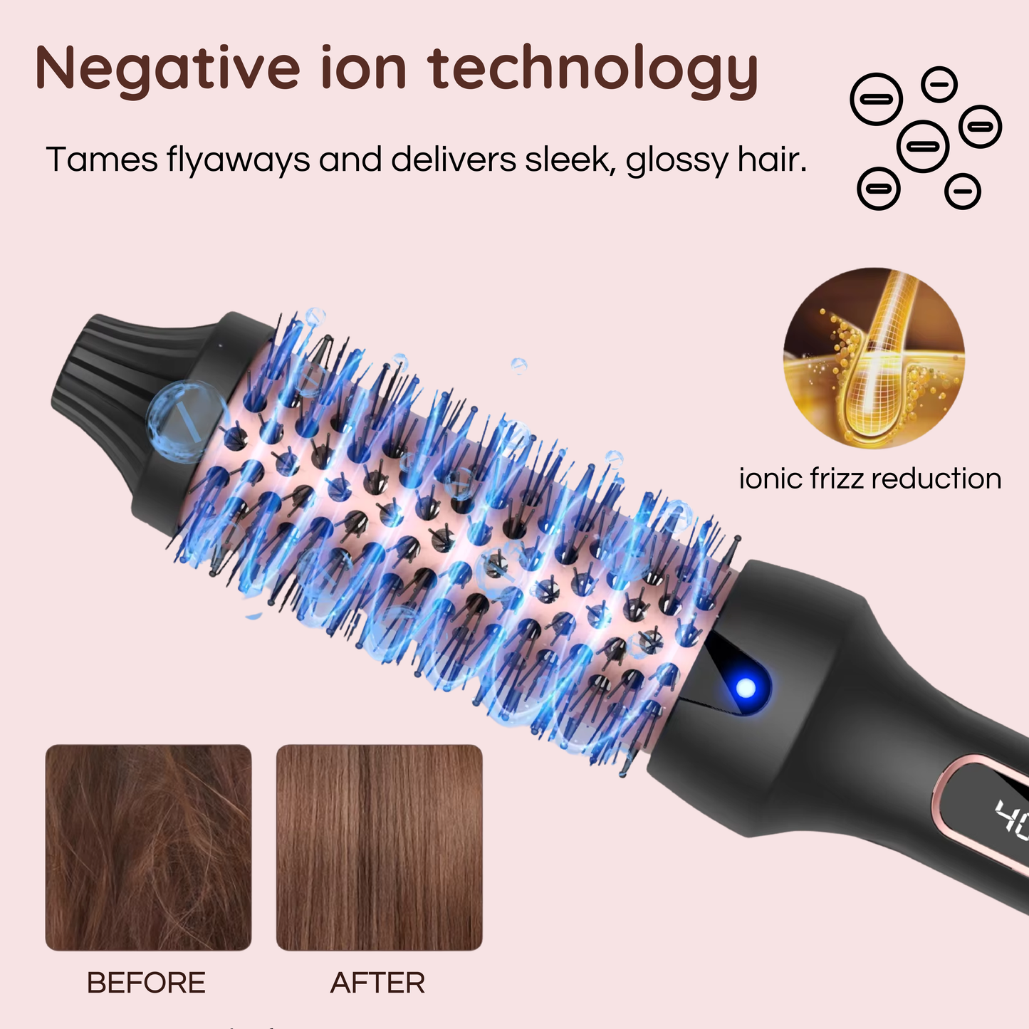 Thermal Round Brush for Blowout