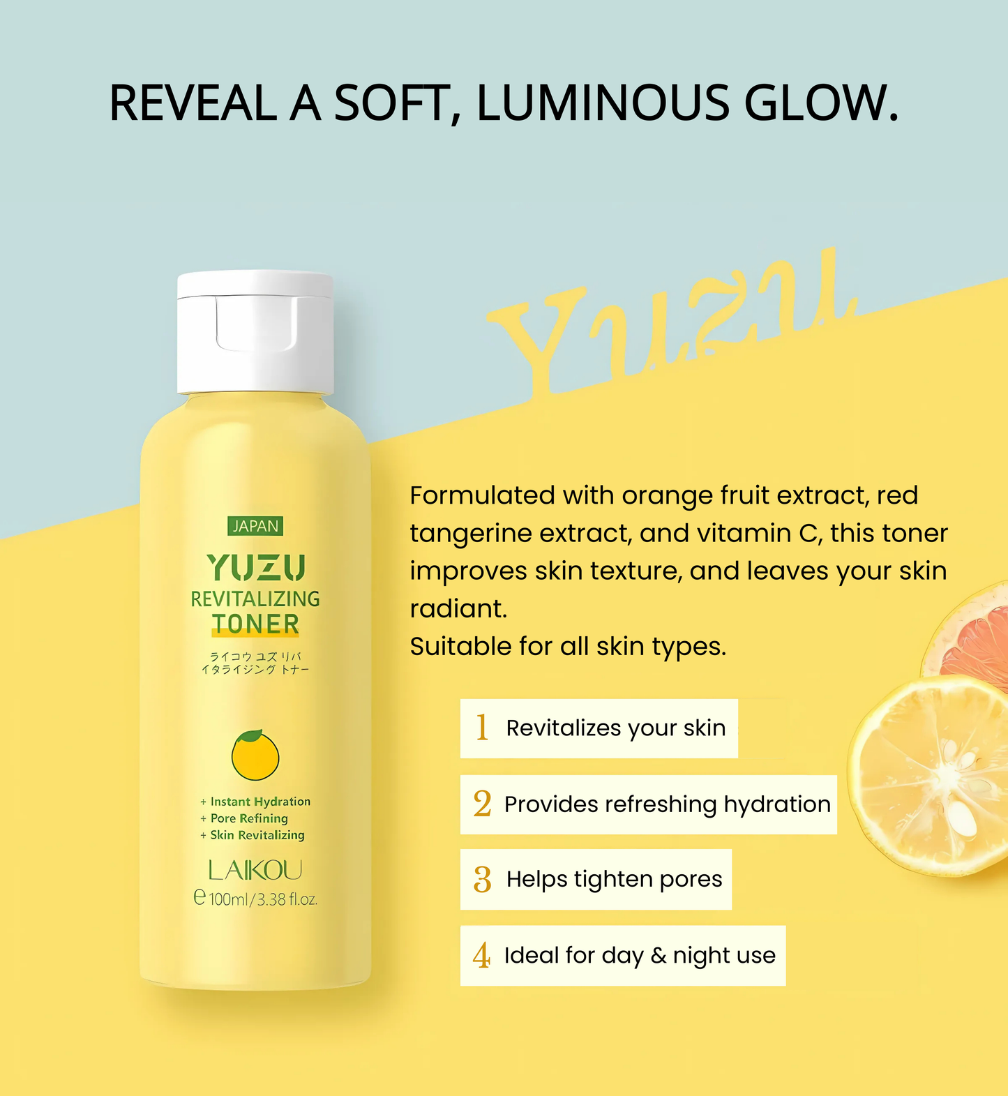 LAIKOU - Yuzu Brightening Toner