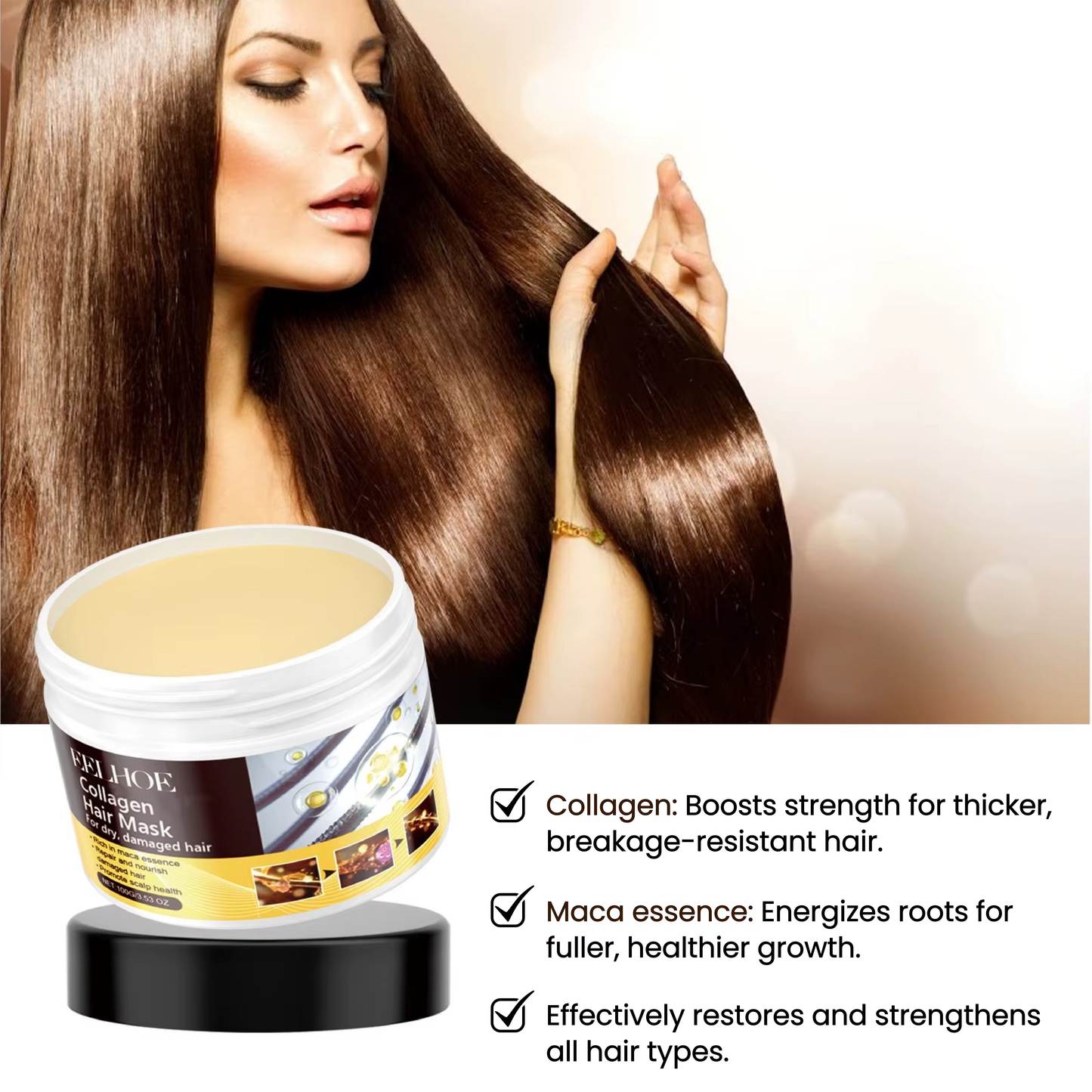 EELHOE - Collagen & Maca Deep Repair Revitalizing Hair Mask