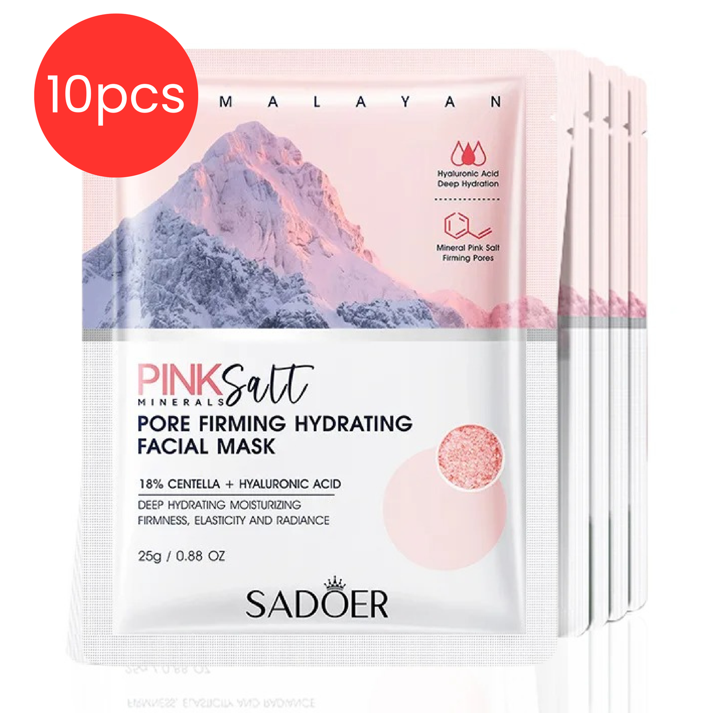SADOER - Pink Himalayan Salt Mask 5/10pcs
