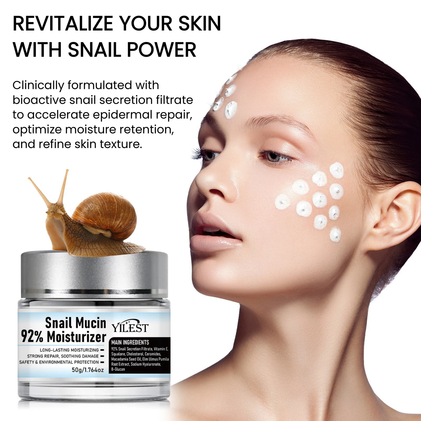 YILEST - Snail Mucin 92% Cream